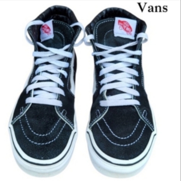 Vans Hi Top Skate Skateboard Old Skool Black Athletic Sneaker Women 7.5 Men 6 - Picture 5 of 11